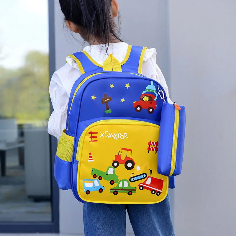 School Bags School Backpack Women'S Backpack Mochila Portfolio to School Bags School Backpack Boy Cartoon Car Mochilas Escolares