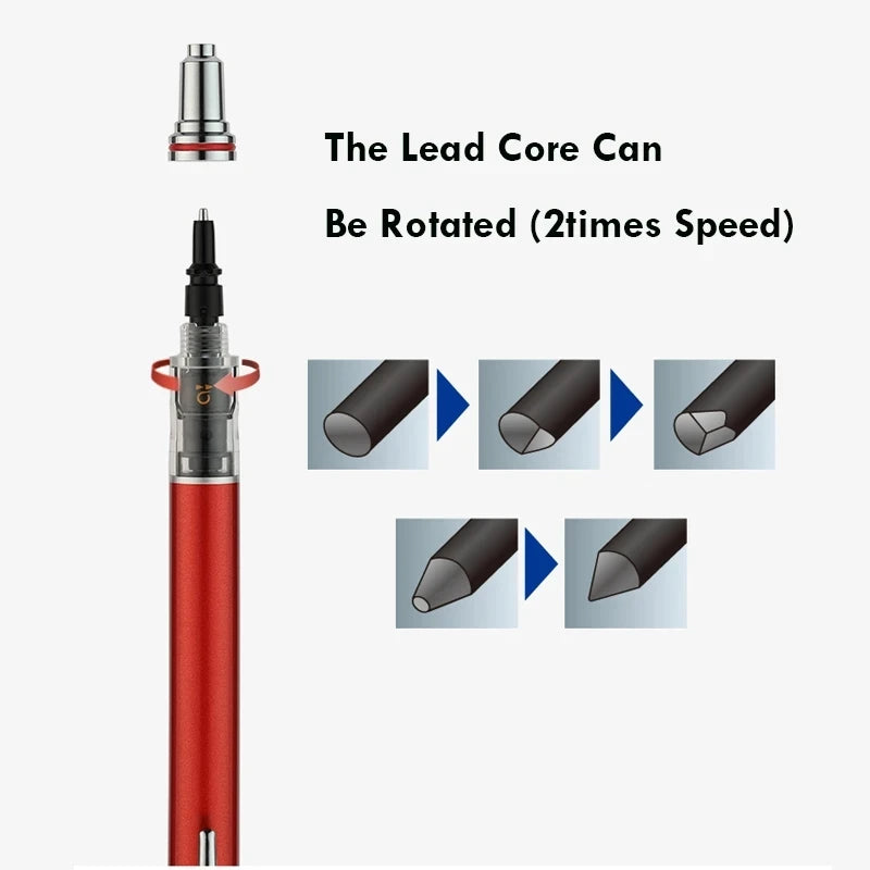 Japan KURA TOGA Mechanical Pencil 0.5Mm Automatic Rotation Drawing Special Pencil M5-559 Stationery Cute School Supplies
