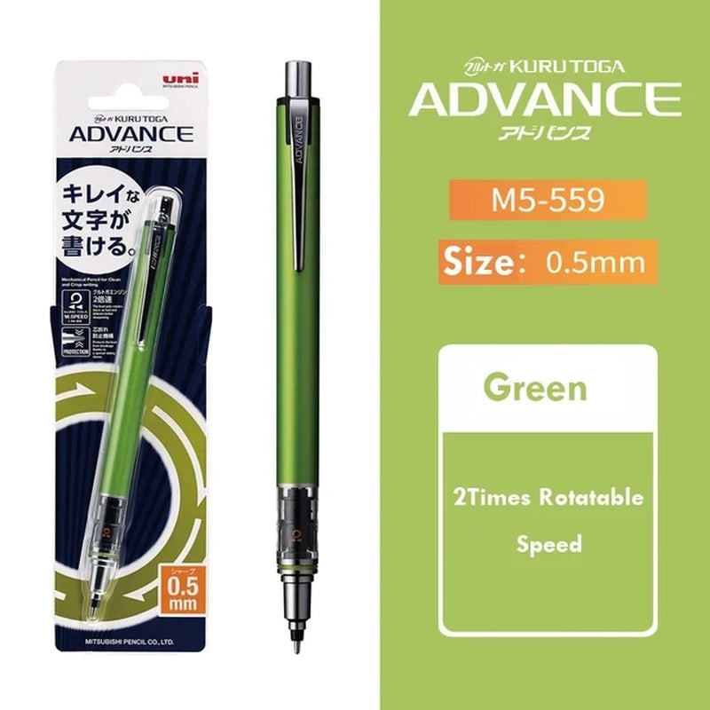 Japan KURA TOGA Mechanical Pencil 0.5Mm Automatic Rotation Drawing Special Pencil M5-559 Stationery Cute School Supplies