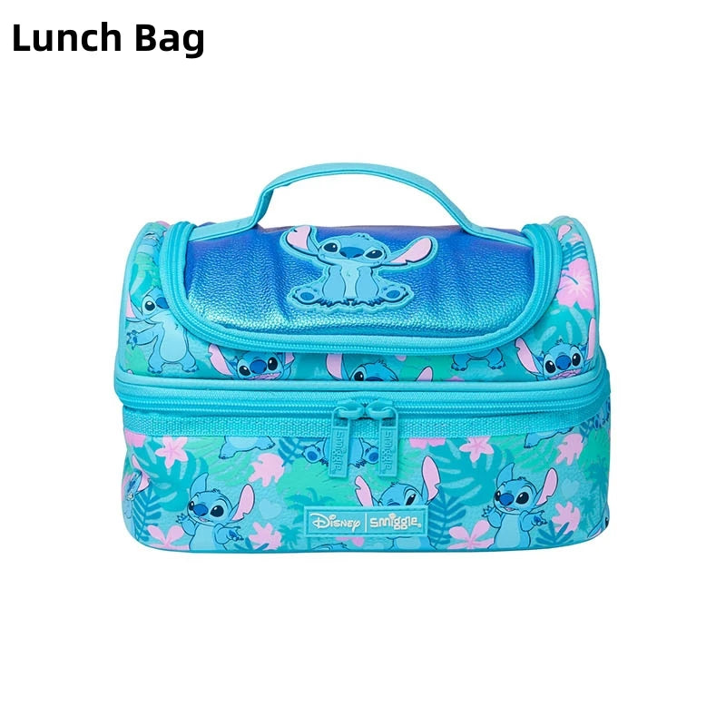 Stitch Australian Smiggle Children'S Learning Stationery Backpack Lunch Bag Pencil Box Water Cup Anime Backpack Gift
