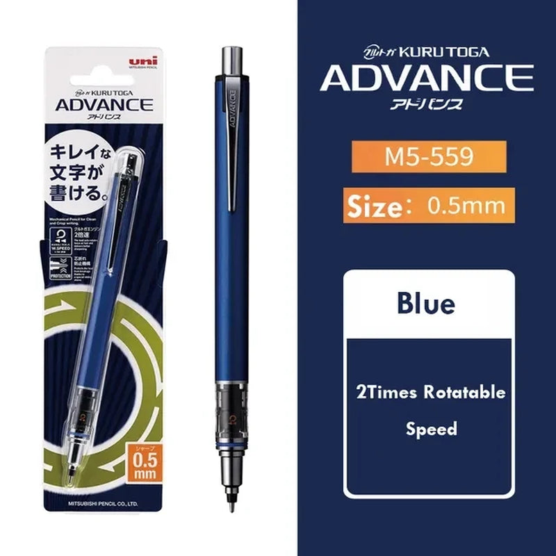 Japan KURA TOGA Mechanical Pencil 0.5Mm Automatic Rotation Drawing Special Pencil M5-559 Stationery Cute School Supplies
