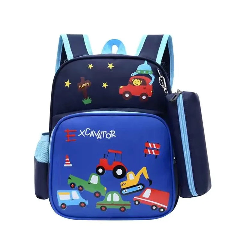 School Bags School Backpack Women'S Backpack Mochila Portfolio to School Bags School Backpack Boy Cartoon Car Mochilas Escolares