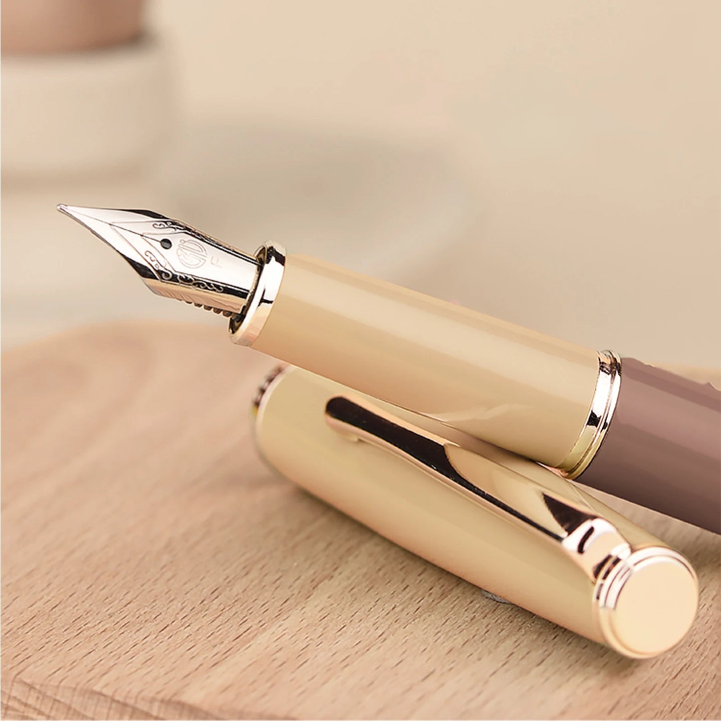 Hongdian 920S Fountain Pen Retro High-End Calligraphy Writing Ink Pens School Office Business Pen Students Stationary Xmas Gifts
