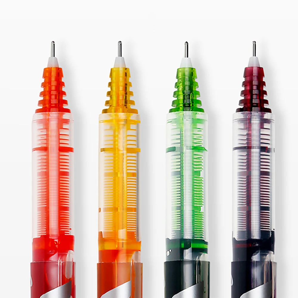 12Japanese BX-V5 Gel Pens Hi Tecpoint Straight Liquid Pen Large Capacity Quick-Drying Ink 0.5Mm Needle Point Stationery