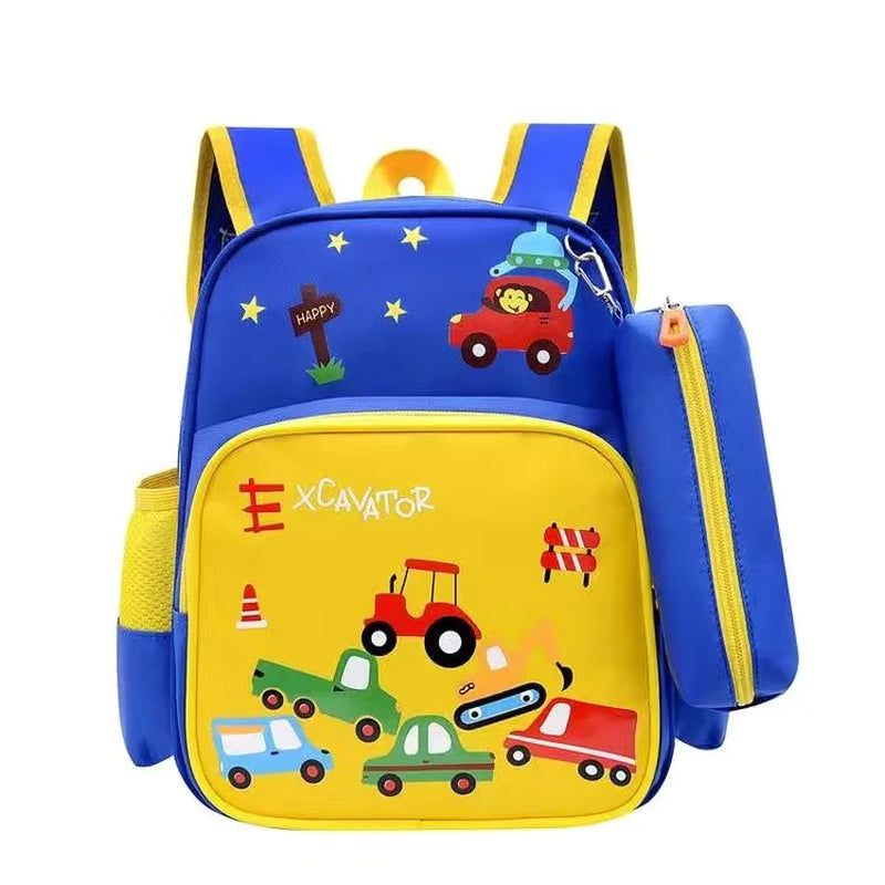 School Bags School Backpack Women'S Backpack Mochila Portfolio to School Bags School Backpack Boy Cartoon Car Mochilas Escolares