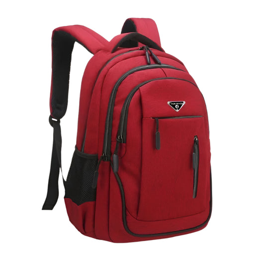 Large Capacity Backpack Men Laptop Backpacks 15.6 Oxford Black Solid High School Bags Teen College Boy Gril Student Backpack