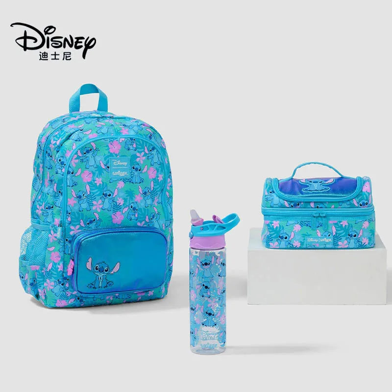 Stitch Australian Smiggle Children'S Learning Stationery Backpack Lunch Bag Pencil Box Water Cup Anime Backpack Gift